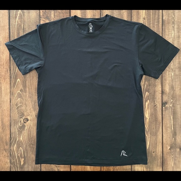 Rhoback Shirts Rhoback Mens Black Short Sleeve Tee Size Medium